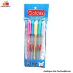 Goldex Cotton Doll Ball Pen - Blue ( Pack of 5 )