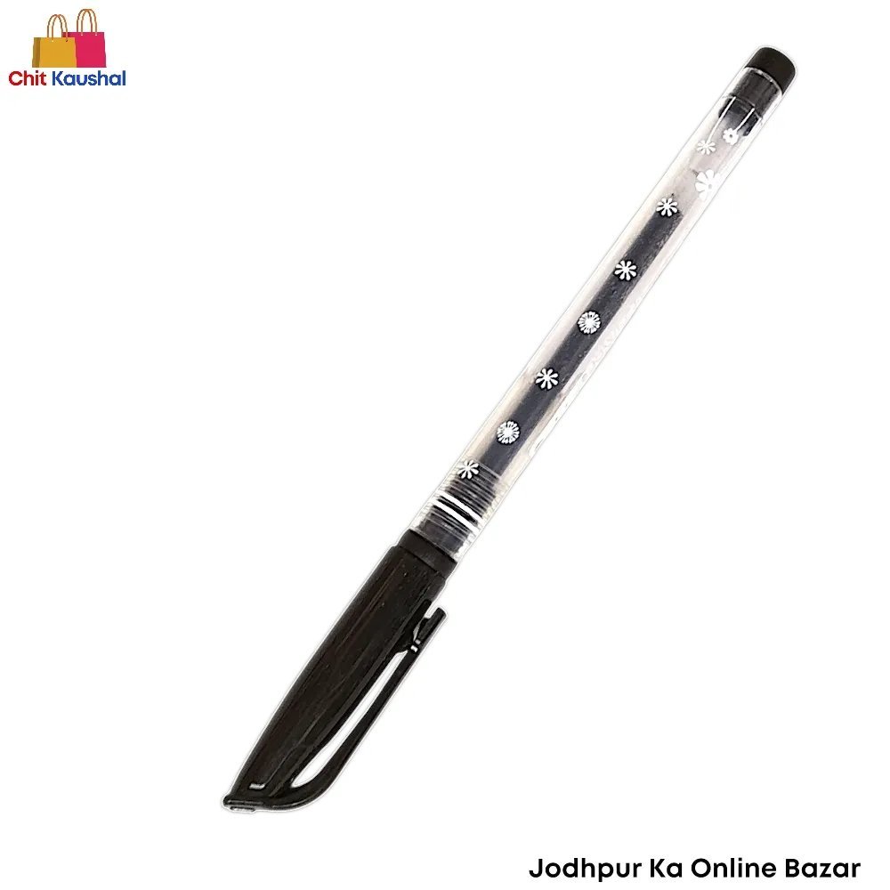 2024/12/1000153689.jpg Goldex Kiwi Gel Pen - Black ( Pack of 5 ) - Image 3