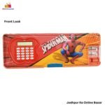 Super Cool Avenger Spider Man Calculator + LED Light Pencil Compass Box
