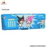 Crazy Sanario Melodi & Kuromi Character Pencil Compass Box with LED & Calculator