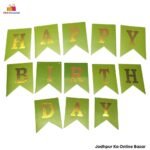 Green HAPPY BIRTHDAY Paper / Cardboard Banner