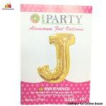Letter "J" Alphabet Foil Balloon ( 16" )