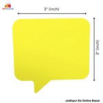 JC's Multi Coloured 3x3 Chat Bubble Shape Stick Notes