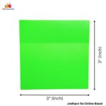 JC's Green Transparent 3x3 Sticky Notes