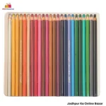 DOMS Pencil Colour ( 24 Colour Shade ) ( 172 mm ) ( Steel Box Pack )