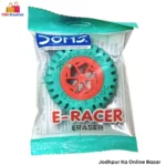 DOMS Mini E-Racer Eraser | Tyre Shape Eraser - Green