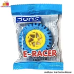 DOMS Mini E-Racer Eraser | Tyre Shape Eraser - Blue