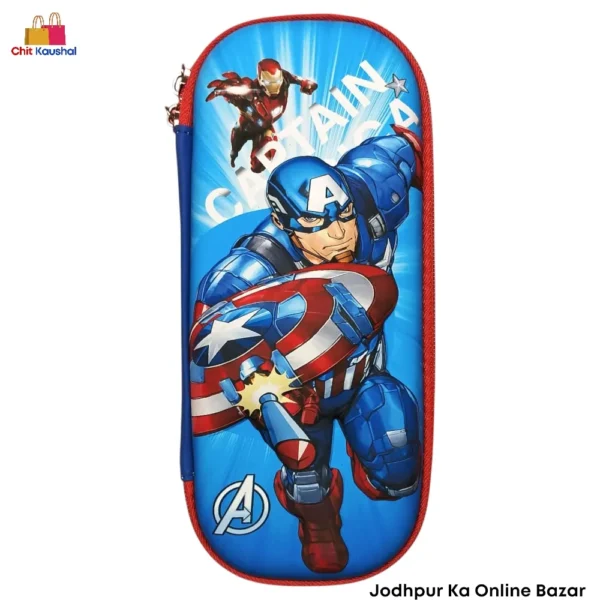 Pencil Compass Box Pouch - Captain America