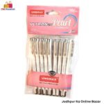 Unomax Ultron Pearl Ball Pen - Black ( Pack of 10 )