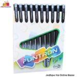 Unomax Funtron Gel Pen - Black ( Pack of 10 )