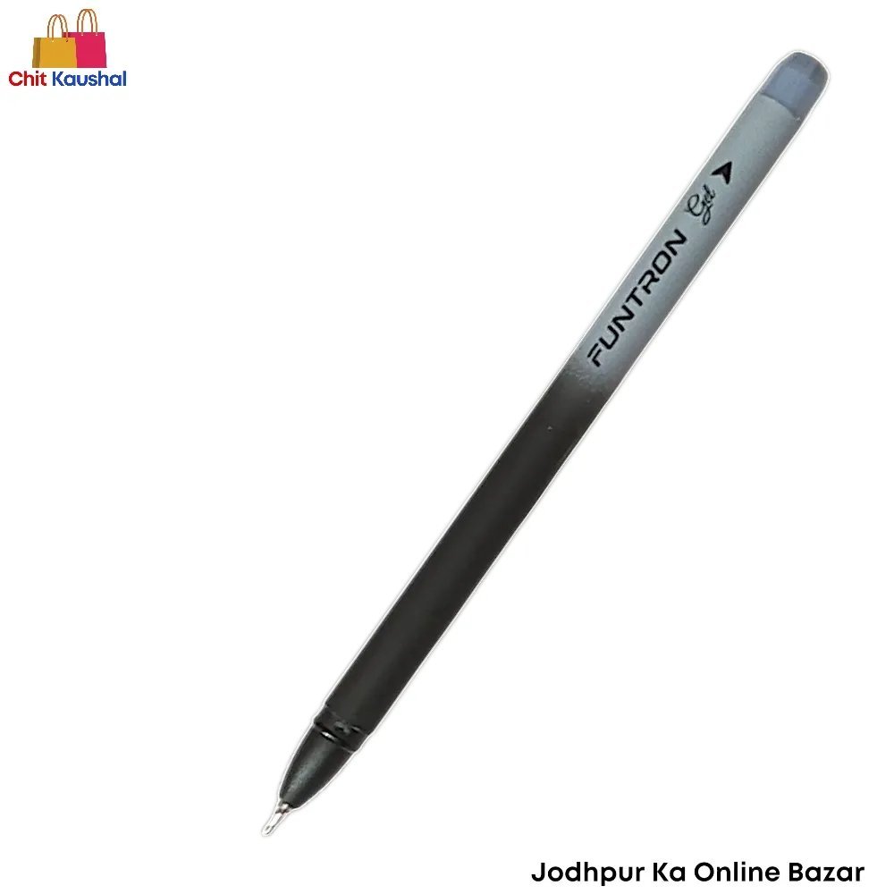2025/07/1000153639-1.jpg Unomax Funtron Gel Pen - Black - Image 2