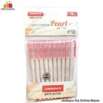 Unomax Geltron Pearl Gel Pen - Red ( Pack of 10 )