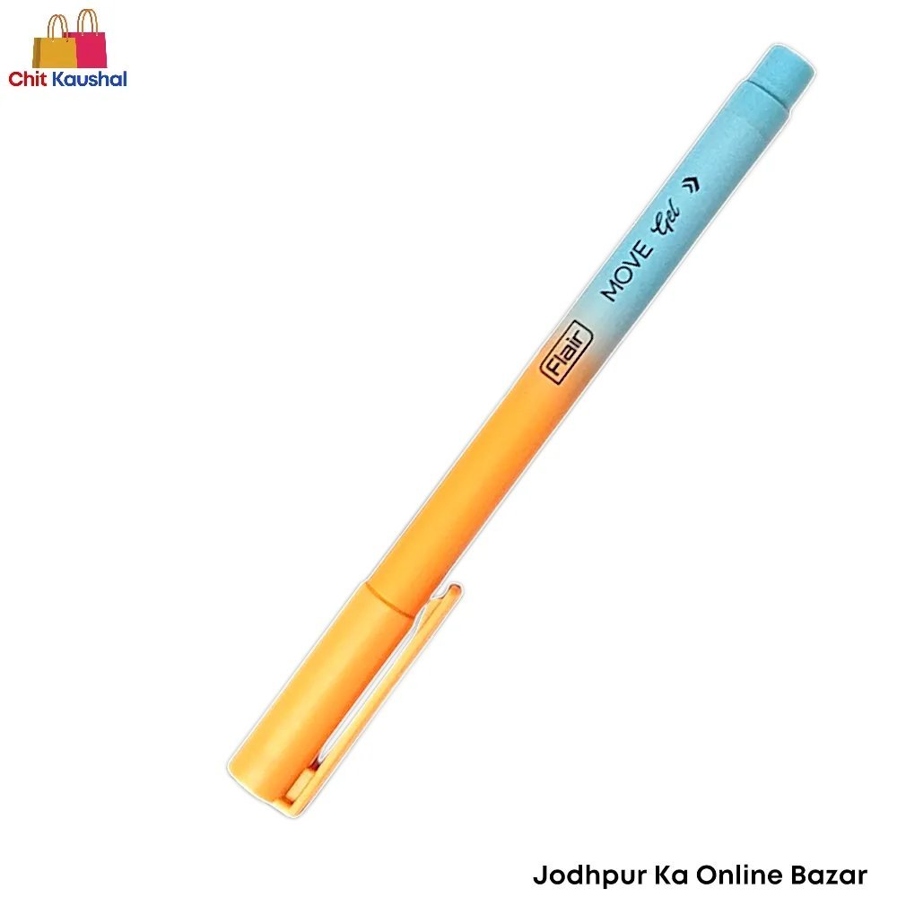 2025/07/1000153651.jpg Flair Move Gel Pen - Blue ( Pack of 10 ) - Image 3