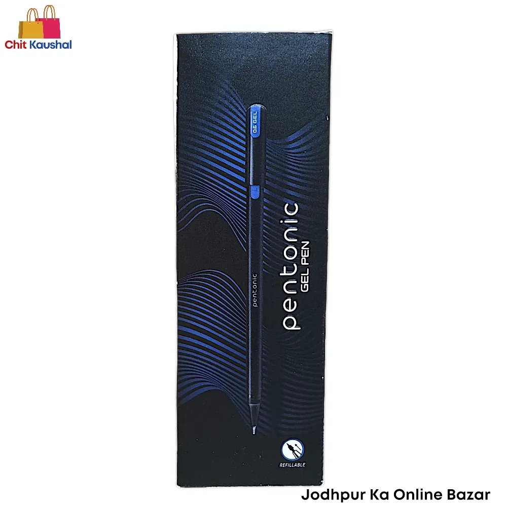 2025/07/1000153656.jpg Link Pentonic Gel Pen - Blue ( Pack of 10 ) - Image 2