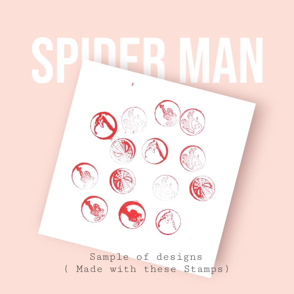 Spider Man Theme Self Inking Stamps for Fun, Stationery & Art - Image 2