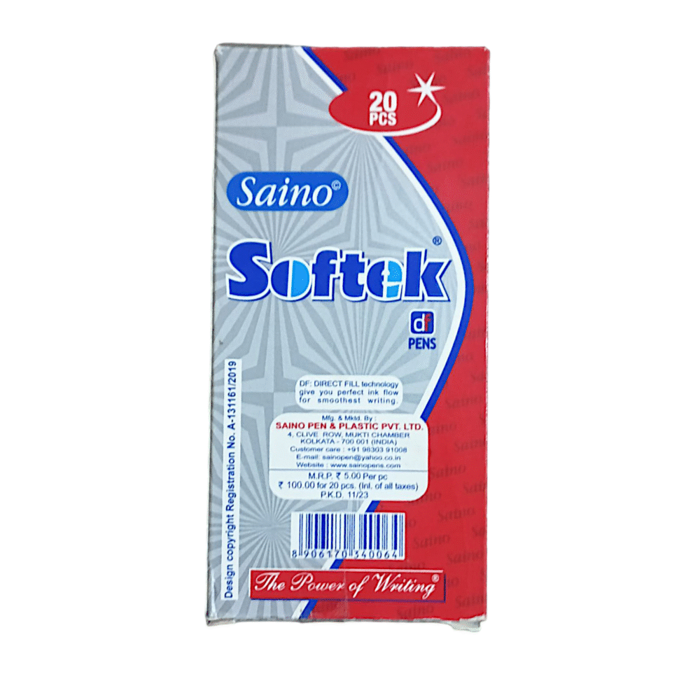 Saino Softek Pen - Sky Blue ( Pack of 20 Pcs ) - Image 3